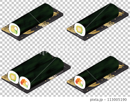 パックに入った巻き寿司セット パックに入った巻き寿司セット 113005190