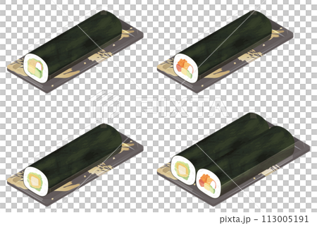 パックに入った巻き寿司セット パックに入った巻き寿司セット 113005191