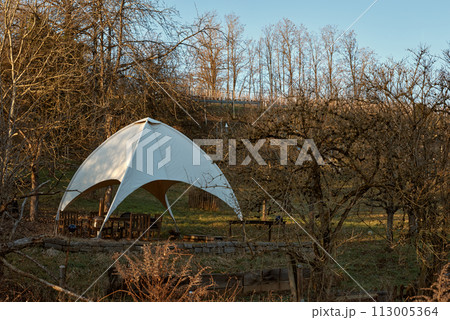 Autumn Serenity in Germany. Countryside Villages and Vineyards Along the River. autumn landscapes of Germany, featuring quaint cottages in a German village and picturesque vineyards adorning the 113005364