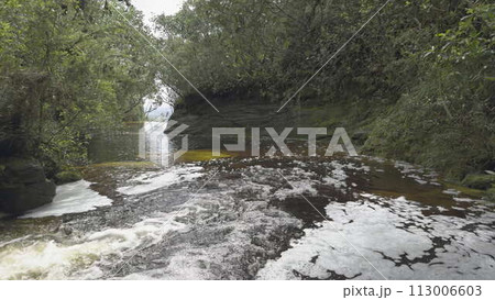 Window to the Sky - Reddish Waterfall in Ibitipoca, Brazil 113006603