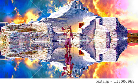 鏡面反射の異次元風景　Model「Victoria_Regen」 113006969