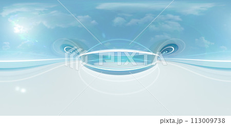 futuristic abstract glass building interior with sunshine and day light360 panorama vr environment map futuristic abstract glass building interior with sunshine and day light360 panorama vr environment map 113009738