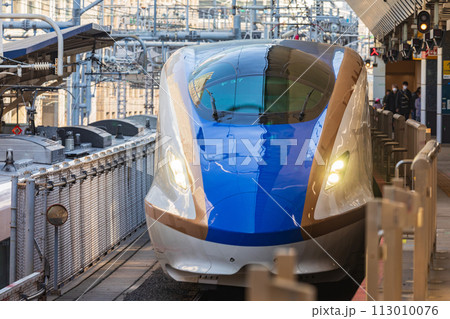 東京駅を出発する上越新幹線・北陸新幹線 東京駅を出発する上越新幹線・北陸新幹線 113010076