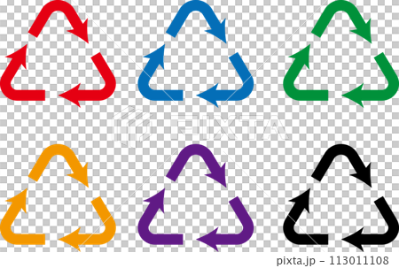 三角循環圖圖表箭頭多彩 113011108