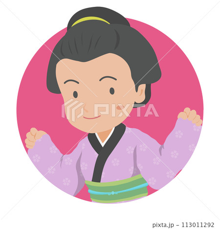 江戸時代の町娘 113011292