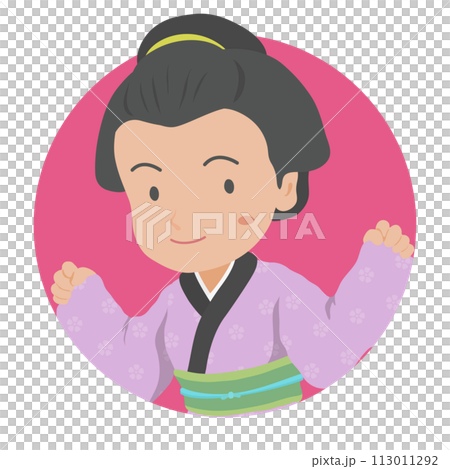 江戸時代の町娘 113011292