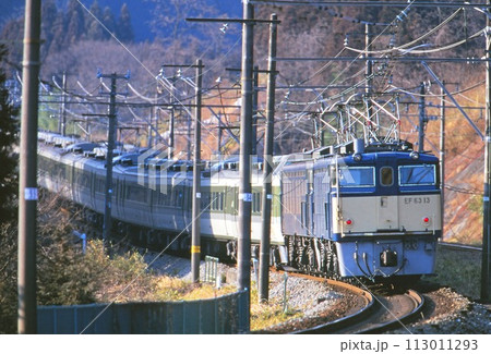急勾配を登る特急あさま号 急勾配を登る特急あさま号 113011293