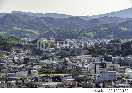 川之江城跡からの眺め　四国中央病院周辺　愛媛県四国中央市 113011382