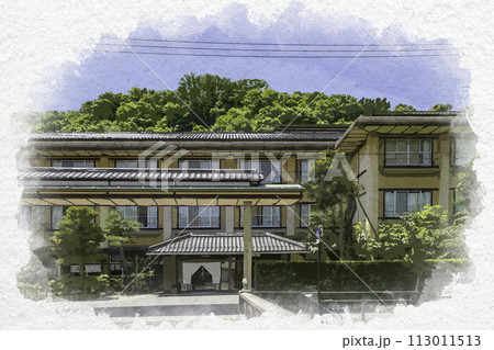 水彩画風　玉造温泉　玉井別館　島根県松江市 113011513