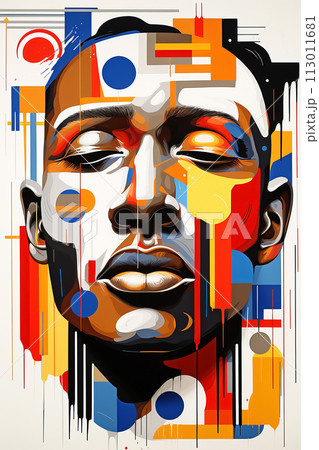 Abstract Portrait Fusion 113011681