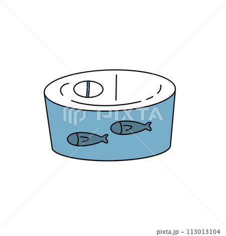 A can of fish food with two fish on it 113013104