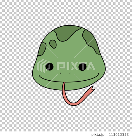 A green and brown turtle with a tongue sticking out A green and brown turtle with a tongue sticking out 113013538