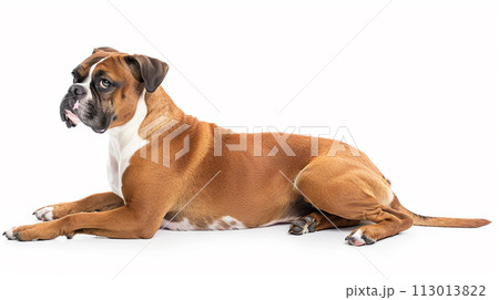 ボクサー犬 image of Boxer Dog No1-10のイラスト素材
