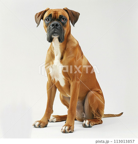 ボクサー犬 image of Boxer Dog No2-11 113013857