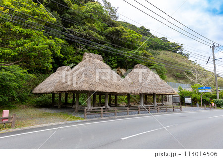 奄美大島　大和浜の群倉 113014506
