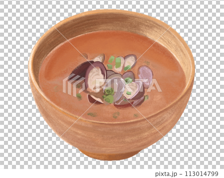 Shijimino miso soup 113014799