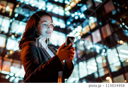 businesswoman using phone businesswoman using phone 113014956