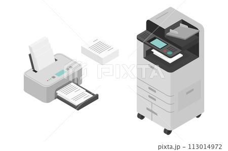 アイソメトリックイラスト:プリンター アイソメトリックイラスト:プリンター 113014972