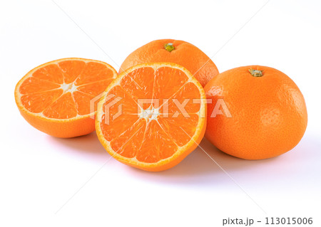 食べ頃の温州みかん 113015006