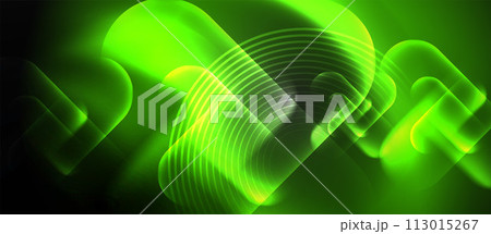 Glowing light neon shiny background. Vector Illustration For Wallpaper, Banner, Background, Card, Book Illustration, landing page 113015267