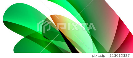 Trendy simple fluid color gradient abstract background with dynamic wave line effect. Vector Illustration For Wallpaper, Banner, Background, Card, Book Illustration, landing page 113015327