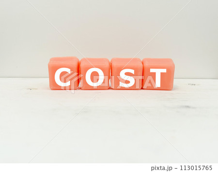 COST コストの文字アイキャッチ COST コストの文字アイキャッチ 113015765