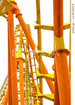 Rollercoaster on white background Rollercoaster on white background 113016024
