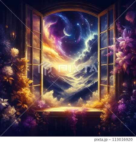 Fantasy Art, mesmerizing night sky scenes that reveal the universe. 113016920