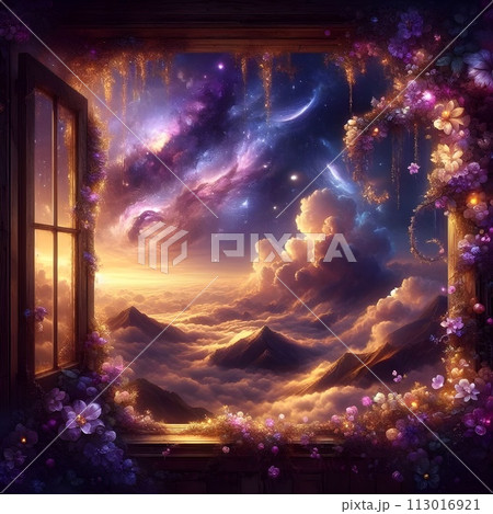 Fantasy Art, mesmerizing night sky scenes that reveal the universe. 113016921