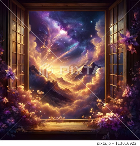 Fantasy Art, mesmerizing night sky scenes that reveal the universe. 113016922