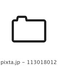 ピクトグラム：フォルダのアイコン 113018012