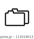 ピクトグラム：複数のフォルダのアイコン 113018013