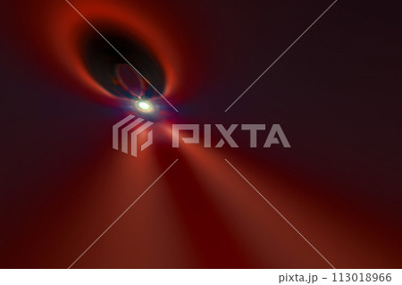 宇宙空間のワープをイメージした背景素材(ワームホール ・ブラックホールのイメージ) 宇宙空間のワープをイメージした背景素材(ワームホール ・ブラックホールのイメージ) 113018966