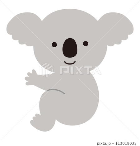 かわいいコアラのベクターイラスト。アイコン、動物 113019035