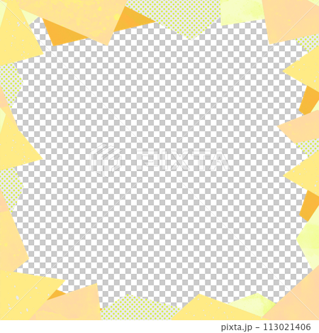背景材質三角框圓點水彩手繪黃色 113021406