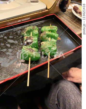 ピーマンの串焼き 113021418