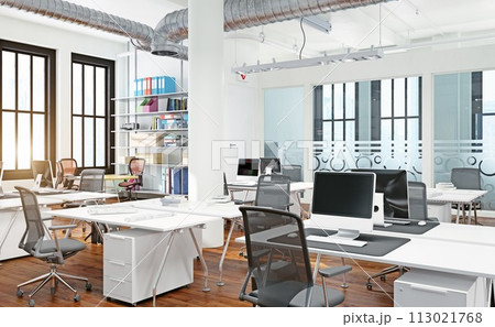Modern office interior design 113021768