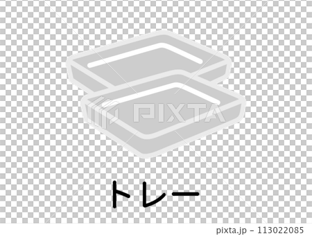 Garbage sorting, supermarket food trays, resource waste illustration, icon material 113022085