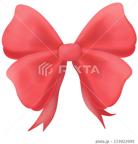 red ribbon on a white background red ribbon on a white background 113022095