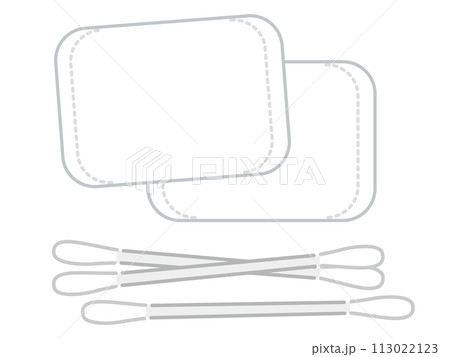 コットン 綿棒 イラスト(ベクターあり) コットン 綿棒 イラスト(ベクターあり) 113022123