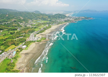 日向市の金が浜海水浴場 113022307