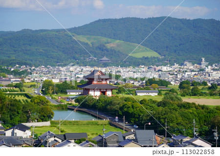 奈良市観光地一望・西大寺より望む 113022858