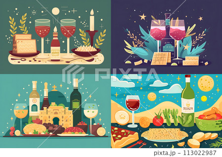 Passover festival celebration dinner happy holiday 113022987