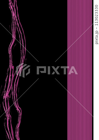 シンプルなフレーム・枠素材　黒い背景　ミステリー 113023330