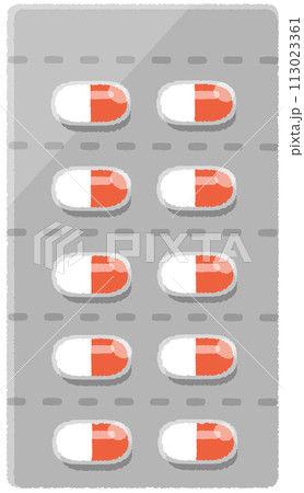 カプセルの包装シート 113023361