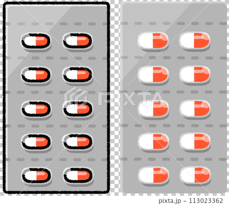 カプセルの包装シート 113023362