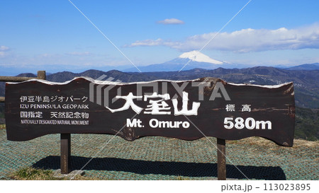 伊豆 大室山 山頂 展望台 伊豆 大室山 山頂 展望台 113023895