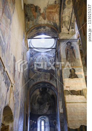 An ancient painting in the Transfiguration Cathedral of the 17th century 113025137