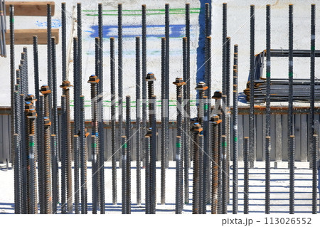 建物の基礎配筋（杭頭、フーチング） 113026552