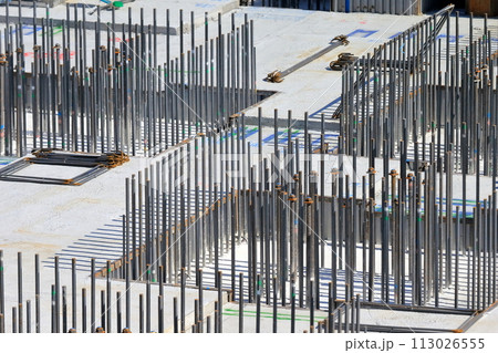 建物の基礎配筋（杭頭、フーチング） 113026555